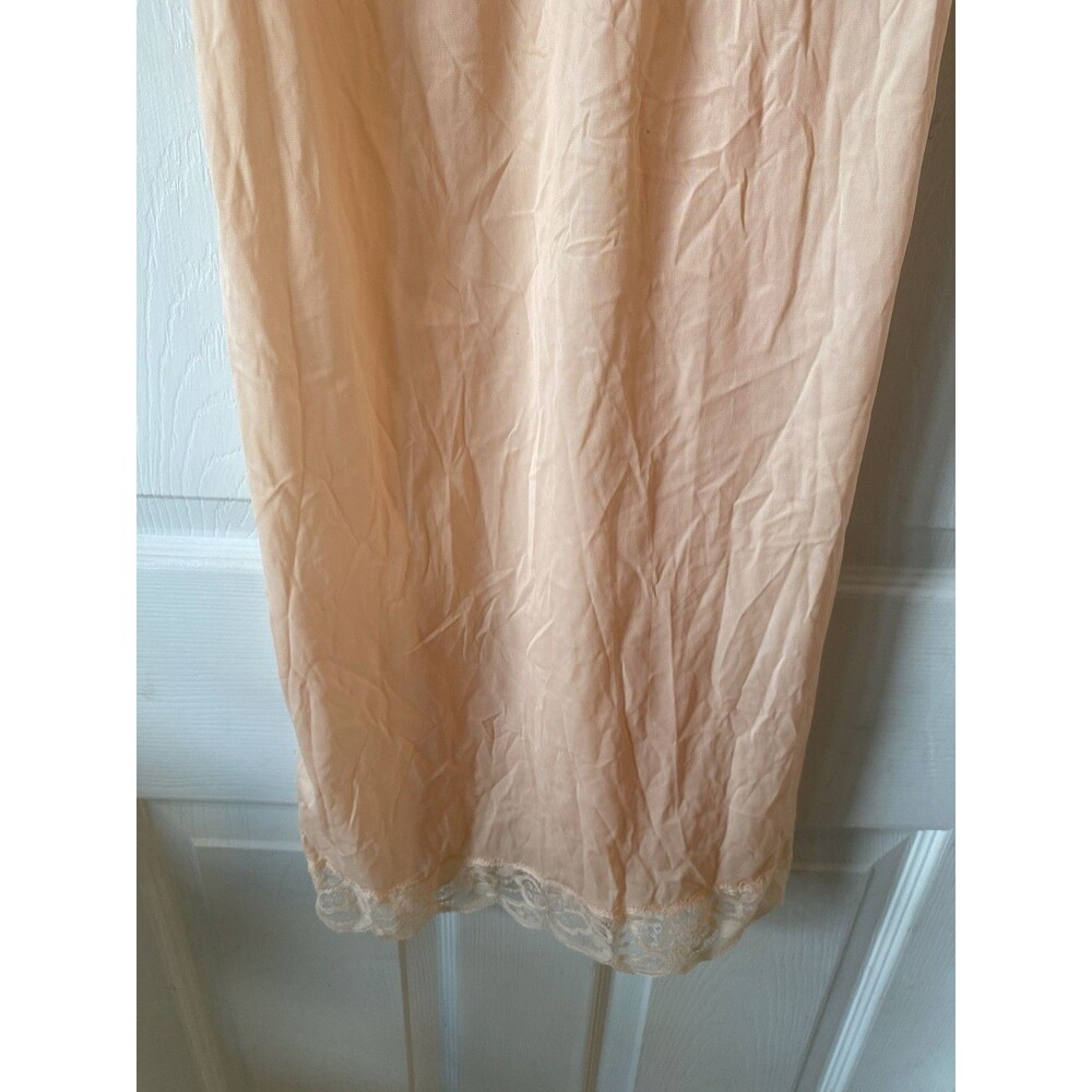 Kayser Vintage Nightgown NWT Women’s Size 32 Pink Peach Floral Lace Nightie - Picture 4 of 10
